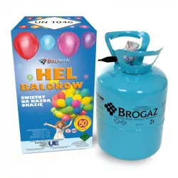 Hélium ballonokhoz 50 - 13,6l + 50 darab ballon