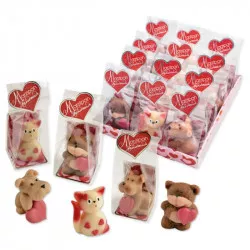 Marcipánfigura mackó, 42 g, 3×5 cm