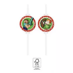 Szívószívók minecrafthoz, 4 darab