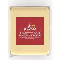 SweetArt vaníliás színű bevonó- és modellező gyurma Ivory (250 g)