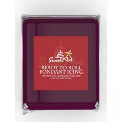 SweetArt vaníliás színű bevonó- és modellező gyurma Burgundy (250 g)