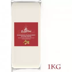 SweetArt töltő és modellező massza marcipán ízesítéssel fehér, 1 kg
