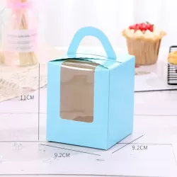 Cupcake doboz 100 db kék