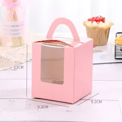 Cupcake doboz 100 db, rózsaszín