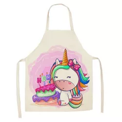 Konyhai kötény unikornissal tortával