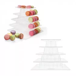 Macaron állvány, négyszögletes, 22,5 cm