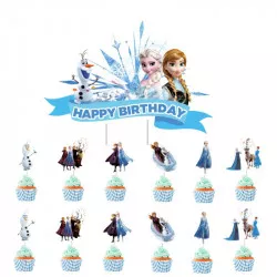 Sütiroomban és muffinban tűzhető díszek 13 darab Frozen