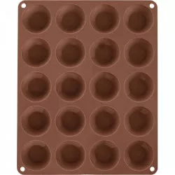 Orion szilikonos sütőforma mini muffinokra barna (20 darabos)