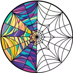 Élhető papír Wednesday ablak 19,5 cm