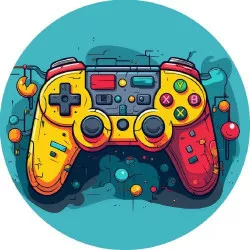 Ételpapír játé joystick Gamer 19,5 cm