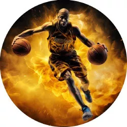 Étkezhető papír kosárlabdázó 19,5 cm