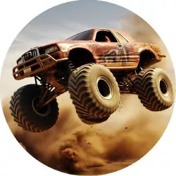 Ehető papír Monster Truck ugrás 19,5 cm