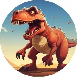 D mərlegt papír dinoszaurusz 19,5 cm