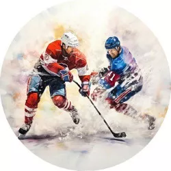 Ételpapír hokisok mérkőzés 19,5 cm