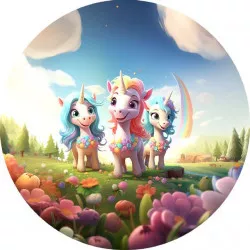 Ehető papír Unicorn barátoknak