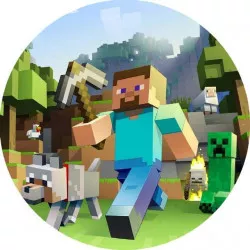Ételpapír Minecraft Steve 19,5 cm - Pictu Hap