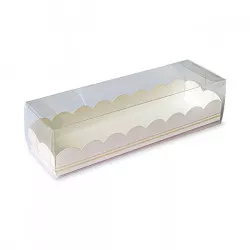 Makaronos doboz 190x50mm rózsaszín 10 db