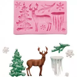 Csillag Silikon forma Karácsonyi motívumok 2