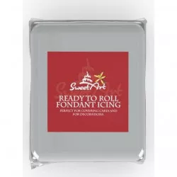 SweetArt bevonat- és modellező massza vaníliás ezüst szürke (250 g)