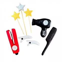 Cukor dekoráció hajfeldolgozó készlet