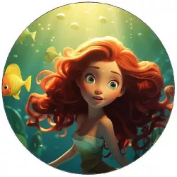 Fogyasztható papír kis tengeres herceg, 19,5 cm magas