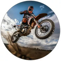 Élelmiszerpapír motocrossos lovag 19,5 cm