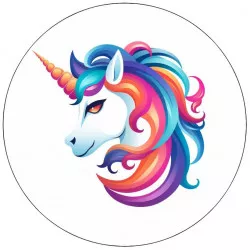 Étkezési papír egyszarvú 19,5 cm