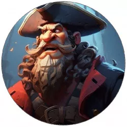 Pirítós papír kalóz 19,5 cm