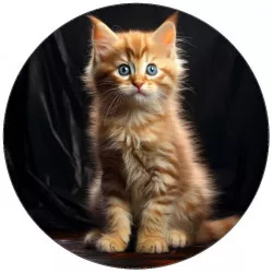 Főzhető papír macskának kék szemekkel 19,5 cm