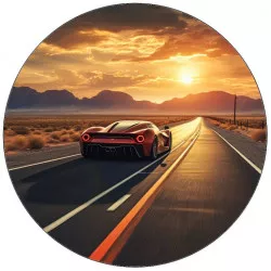 Élelmezési papír Super car piros 19,5 cm