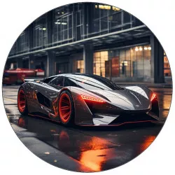 Élelmezési papír Super car szürke 19,5 cm