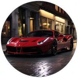 Ételpapír Super car sport piros 19,5 cm