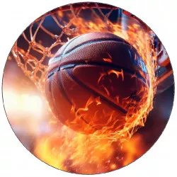 Kajálható papír kosárlabda labda 19,5 cm-ben a gyűrűben