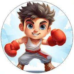 Ehető papír, kis boxer, 19,5 cm