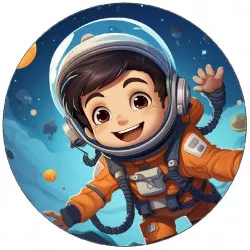 Élelmezési papír kis űrhajós 19,5 cm