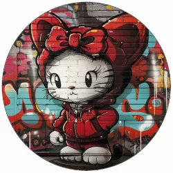 Kajálható Hello Kitty evőpapír melegítőfelsőben 19,5 cm