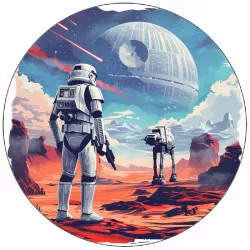 Élelmezési papír Star Wars harcosok 19,5 cm