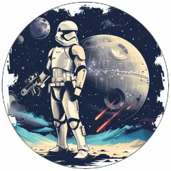 Élelmezési papír Star Wars harcos 19,5 cm
