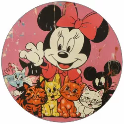 Ételpapír Minnie-nek és kiscicáknak 19,5 cm