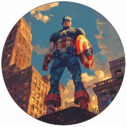 _evő papír kapitány America 19,5 cm_