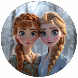Ételpapír Anna és Elsa ölelésben 19,5 cm