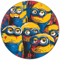 Élelmiszerpapír szomorú Minionok 19,5 cm
