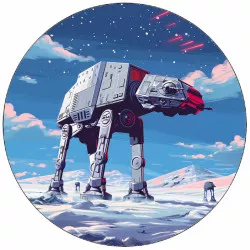 Nehéz papír Star Wars AT-AT Walker világos háttérrel 19,5 cm