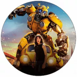 Ételpapír Transformers Bumblebee akcióban 19,5 cm