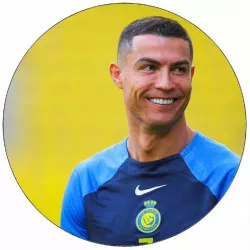 Élelmiszerpapír Cristiano Ronaldo játék közben 19,5 cm
