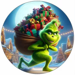 Ételpapír Grinch ajándékokkal 19,5 cm