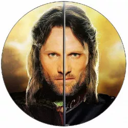 Ehető papír A Gyűrűk Ura: Aragorn és a 19,5 cm-es kard