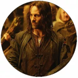 Élhető papír A Gyűrűk Ura Aragorn és a harcosok 19,5 cm