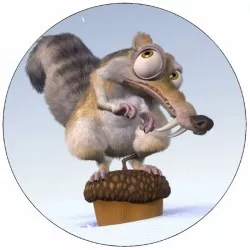 Ehető papír Jégkorszak mókus 19,5 cm