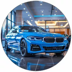 BMW kék, ehető papír 19,5 cm